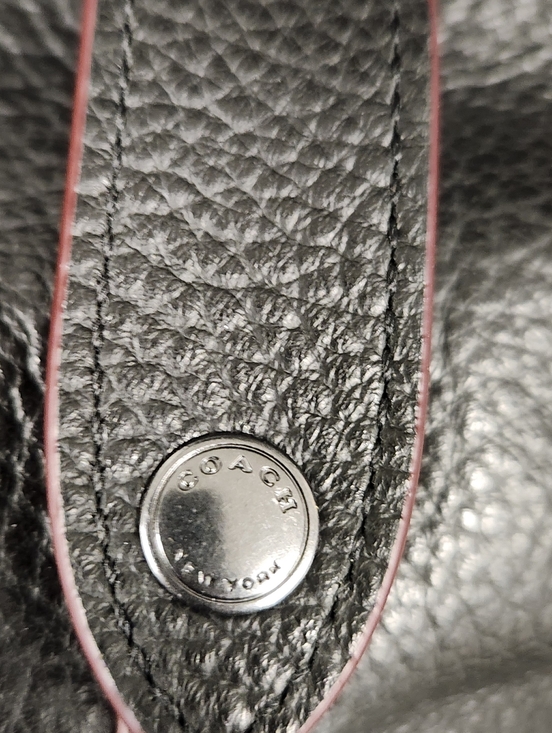 NEW Coach Boston Heritage Leather Duffel Bag Black Large Capacity w/Strap F70561 - Picture 11 of 16